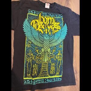 BORN OF OSIRIS Birdwing T-shirt medium vintage fruit of the loom heavy cotton